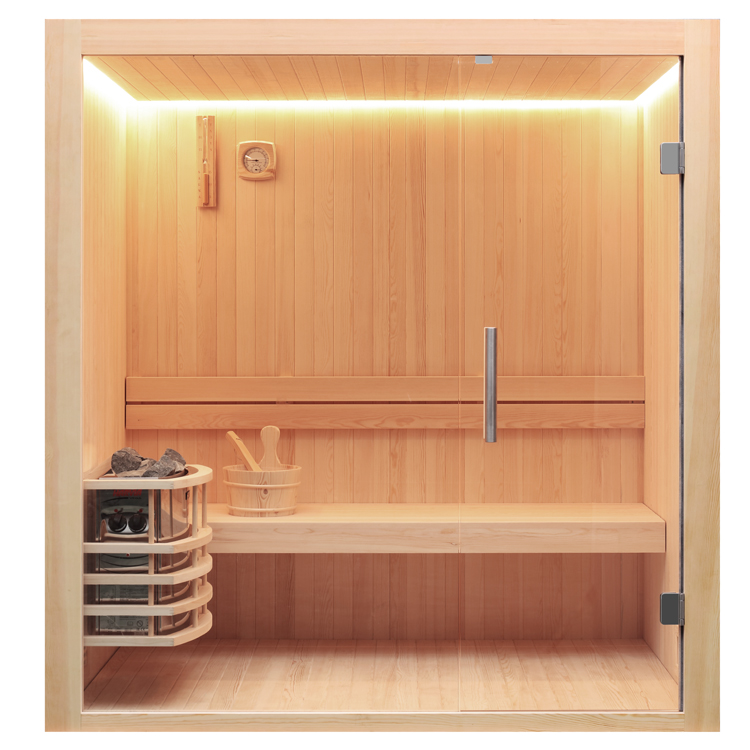 AWT sauna 1803C , pine,120x120,ohne saunaofen