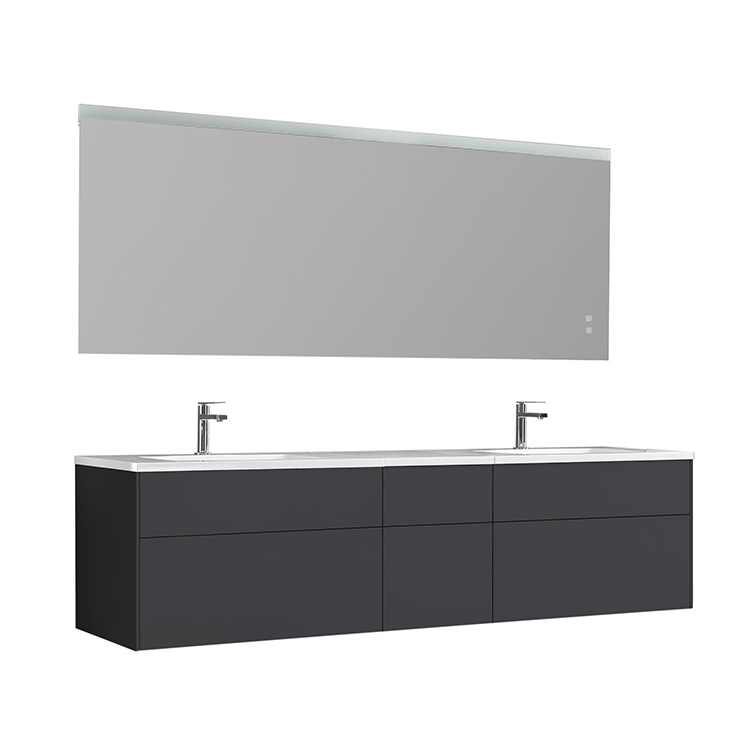 StoneArt Bathroom furniture set Venice VE-2000-I dark gray 200x52