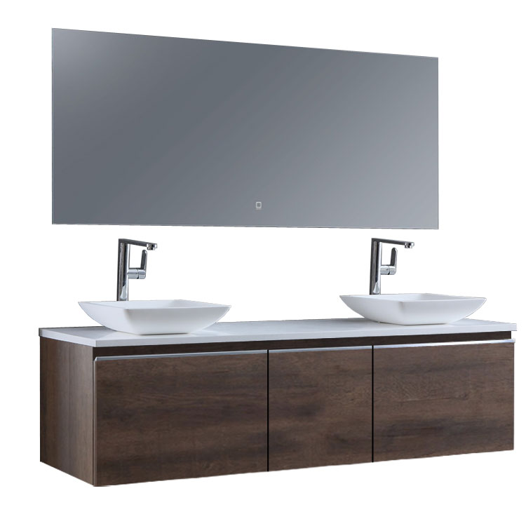 StoneArt Bathroom furniture set Milano ME-1600pro-2 dark oak 160x45