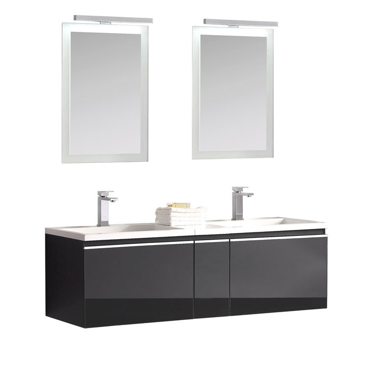 StoneArt Bathroom furniture set Milano ME-1400 dark gray 140x45