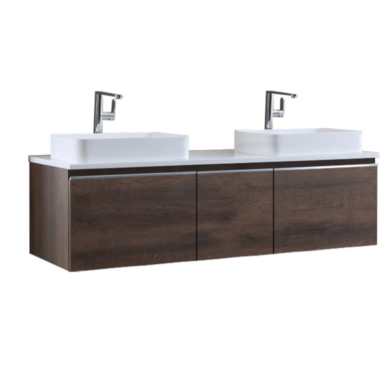 StoneArt Bathroom furniture Milano ME-1600pro-5 dark oak 160x45