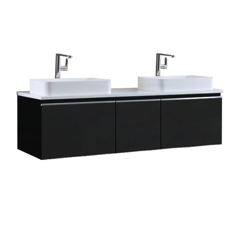 StoneArt Bathroom furniture Milano ME-1600pro-5 dark gray 160x45