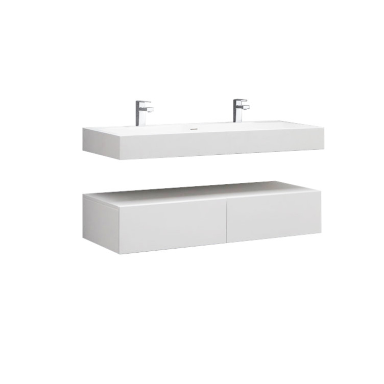 StoneArt Bathroom furniture LP4512-1 white 120x48cm glossy