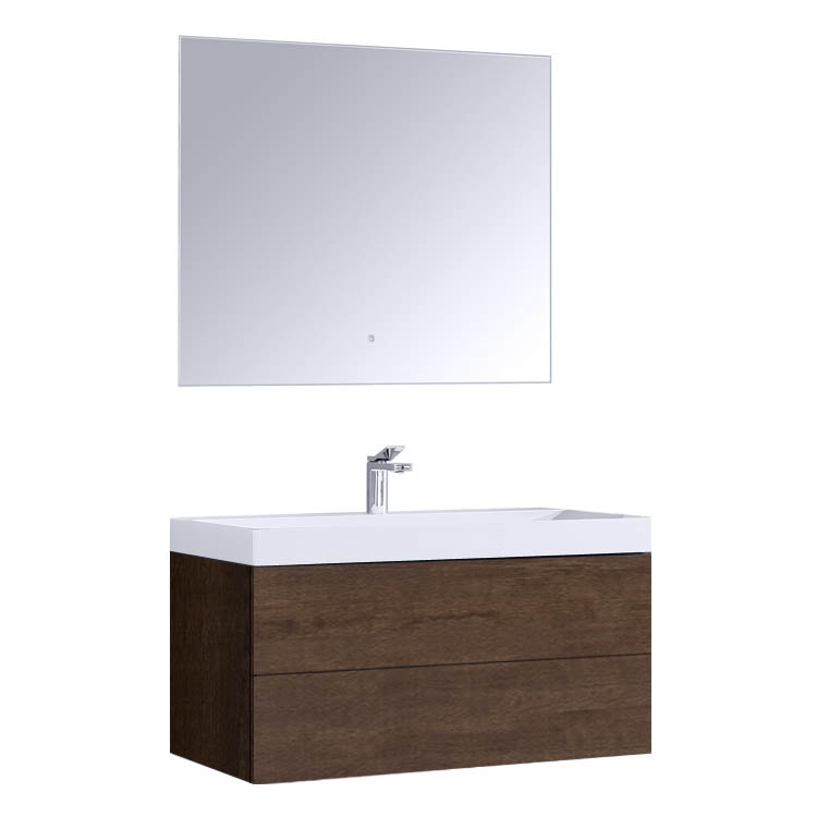 StoneArt Bathroom furniture set Brugge BU-1001 dark oak 100x56