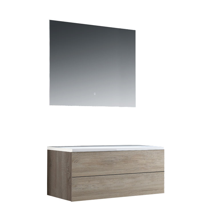 StoneArt Bathroom furniture set Brugge BU-1001pro light oak 100x50