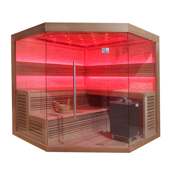 AWT Sauna B1242C red cedar 180x180 9kW EOS BiO-Max