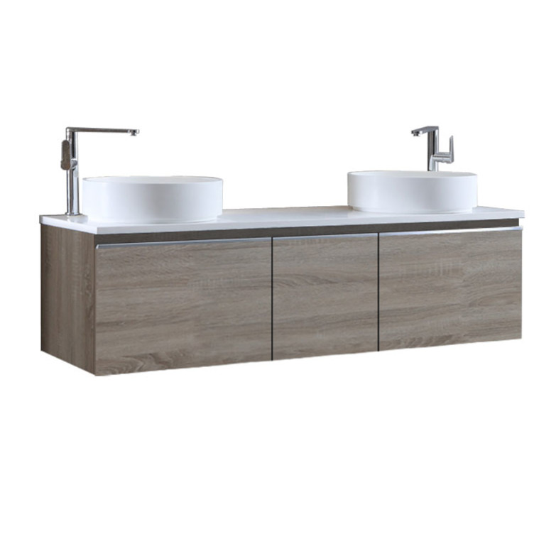 StoneArt Bathroom furniture Milano ME-1600pro-6 light oak 160x45
