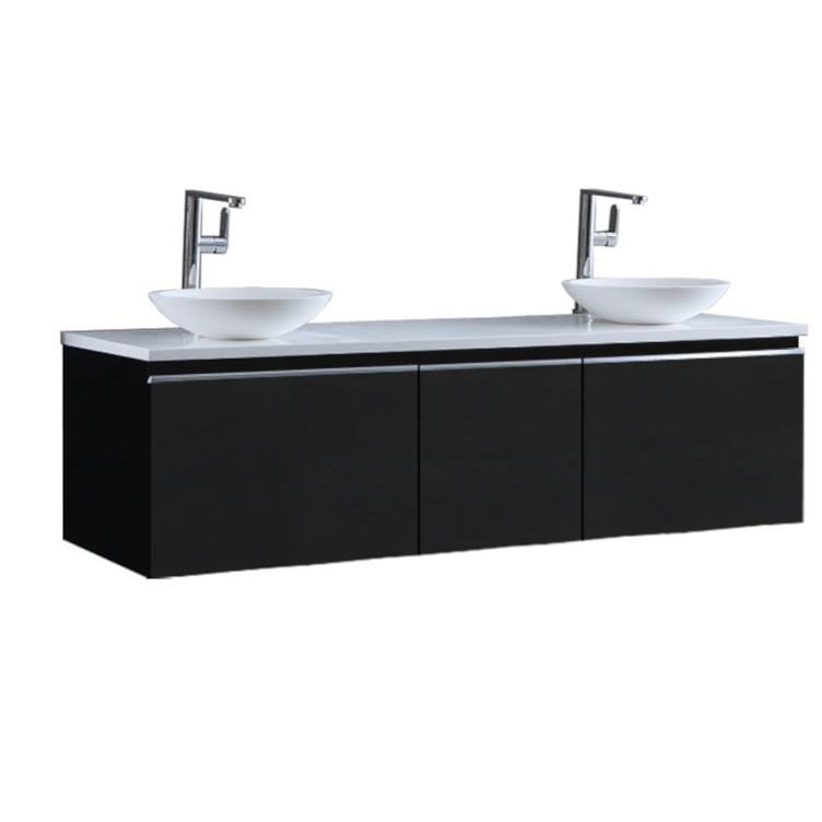 StoneArt Bathroom furniture Milano ME-1600pro-4 dark gray 160x45