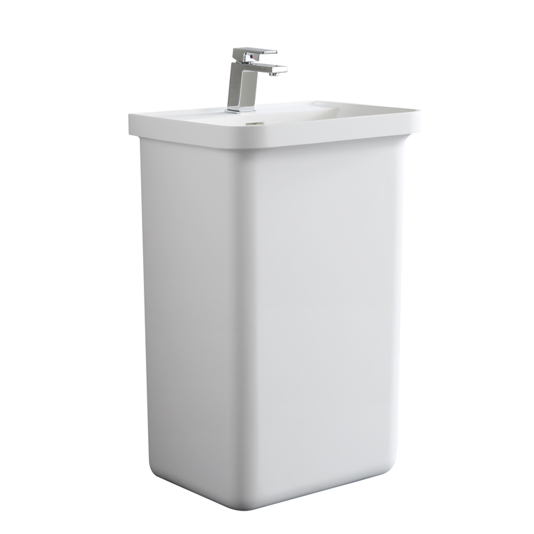 StoneArt Pedestal washbasin LZ518 white 52x45cm matt