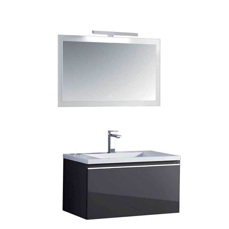 StoneArt Bathroom furniture set Milano ME-0800 dark gray 80x45