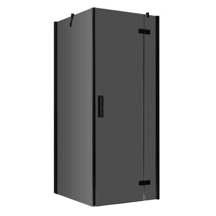 AWT shower LBS1005-B , black,100x100, right version