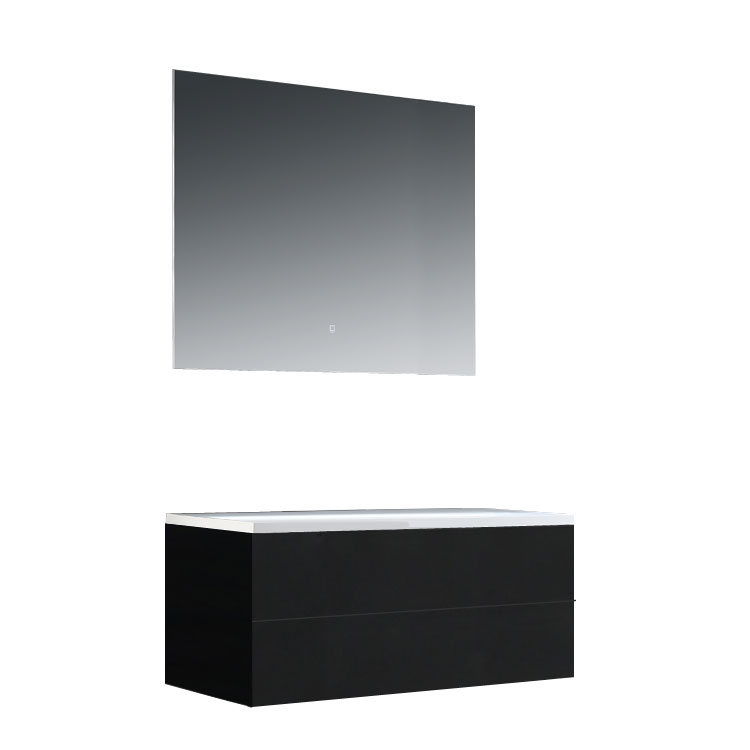 StoneArt Bathroom furniture set Brugge BU-1001pro dark gray 100x50
