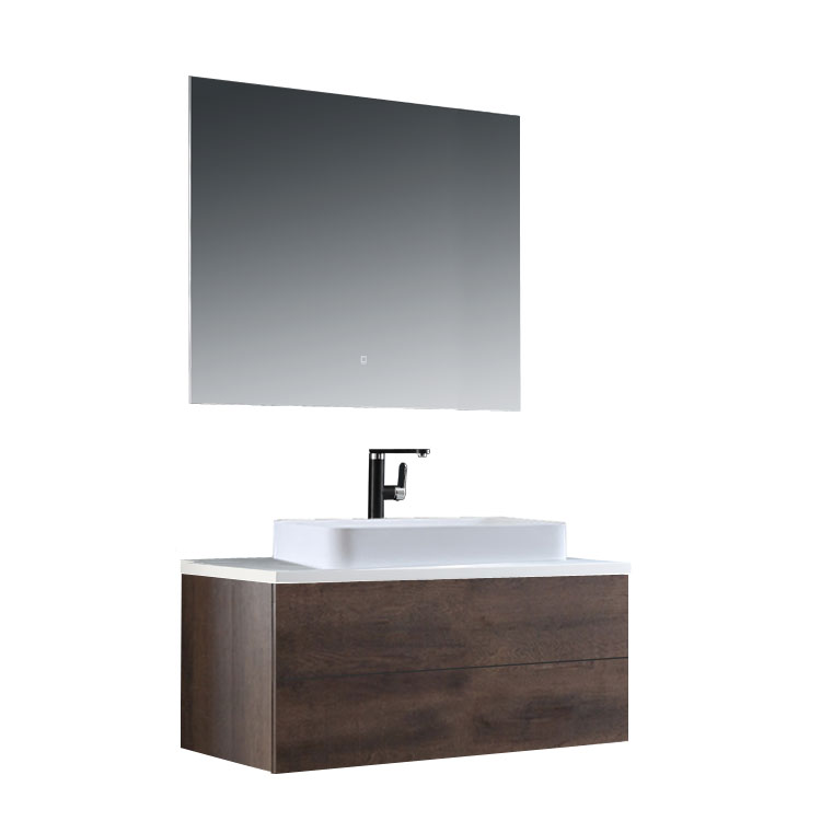 StoneArt Bathroom furniture set Brugge BU-1001pro-5 dark oak 100x50