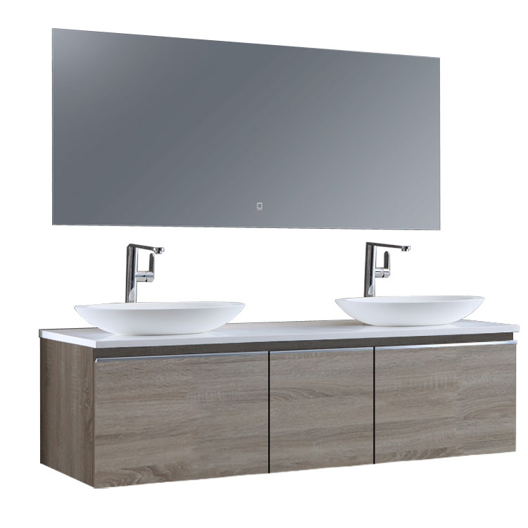 StoneArt Bathroom furniture set Milano ME-1600pro-3 light oak 160x45