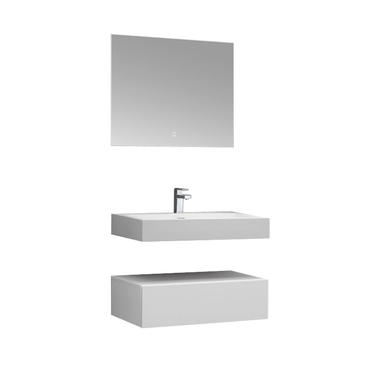 StoneArt Bathroom furniture set LP4508 /white/80x48cm/glossy