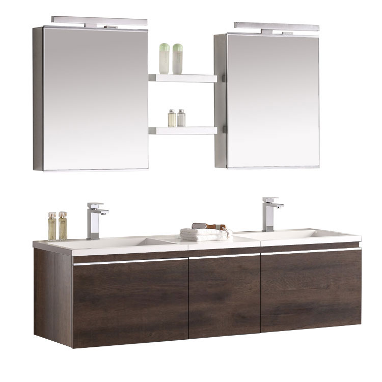 StoneArt Bathroom furniture set Milano ME-1600-1 dark oak 160x45