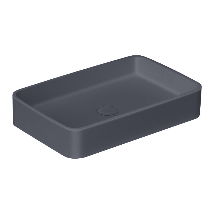 StoneArt Washbasin LC111 (mineral casting) concrete gray 55x35cm matt