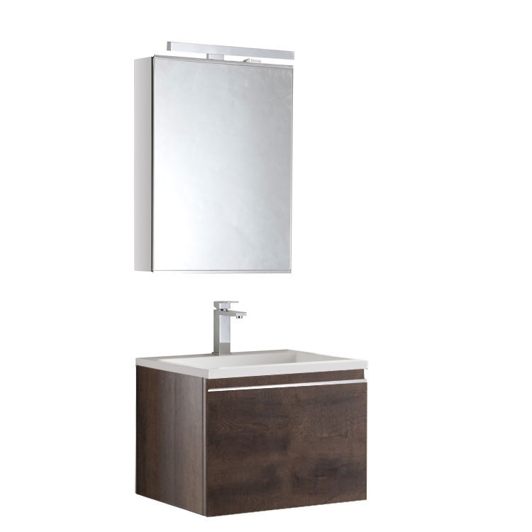 StoneArt Bathroom furniture set Milano ME-0600-1 dark oak 60x45