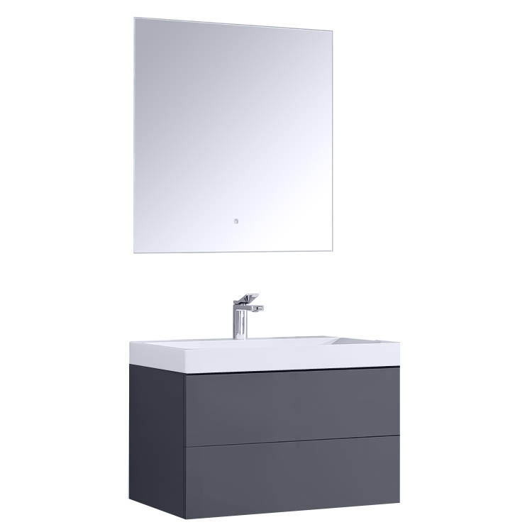 StoneArt Bathroom furniture set Brugge BU-0801 dark gray 80x56
