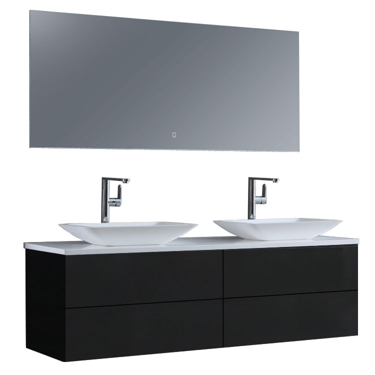 StoneArt Bathroom furniture set Brugge BU-1601pro-1 dark gray 160x50