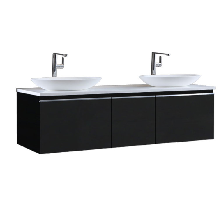 StoneArt Bathroom furniture Milano ME-1600pro-3 dark gray 160x45