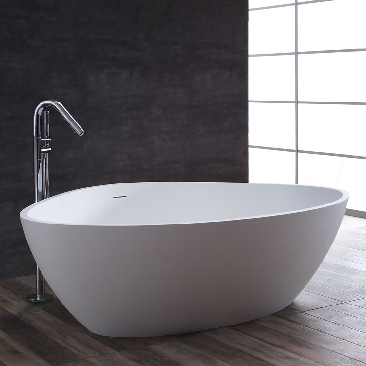 StoneArt bathtub free standing BS-533 , white,180x140, matt