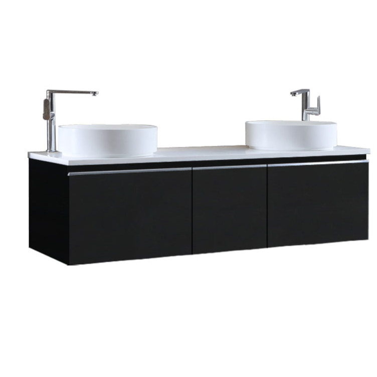 StoneArt Bathroom furniture Milano ME-1600pro-6 dark gray 160x45