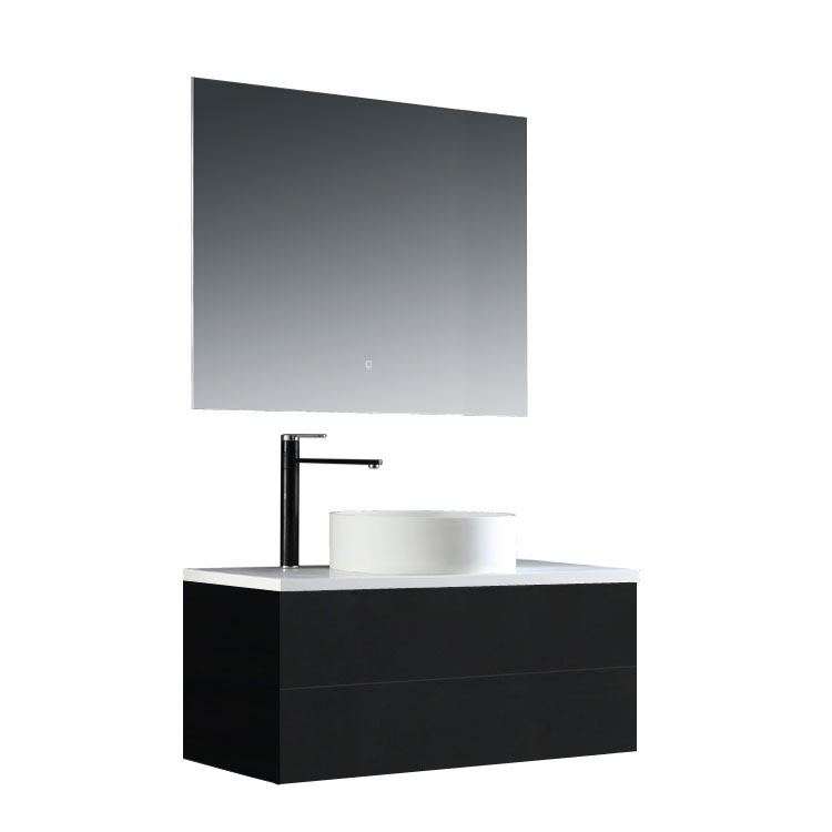 StoneArt Bathroom furniture set Brugge BU-1001pro-6 dark gray 100x50