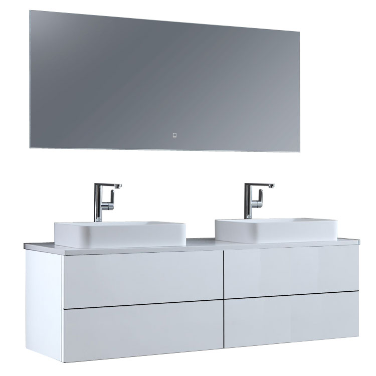 StoneArt Bathroom furniture set Brugge BU-1601pro-5 white 160x50