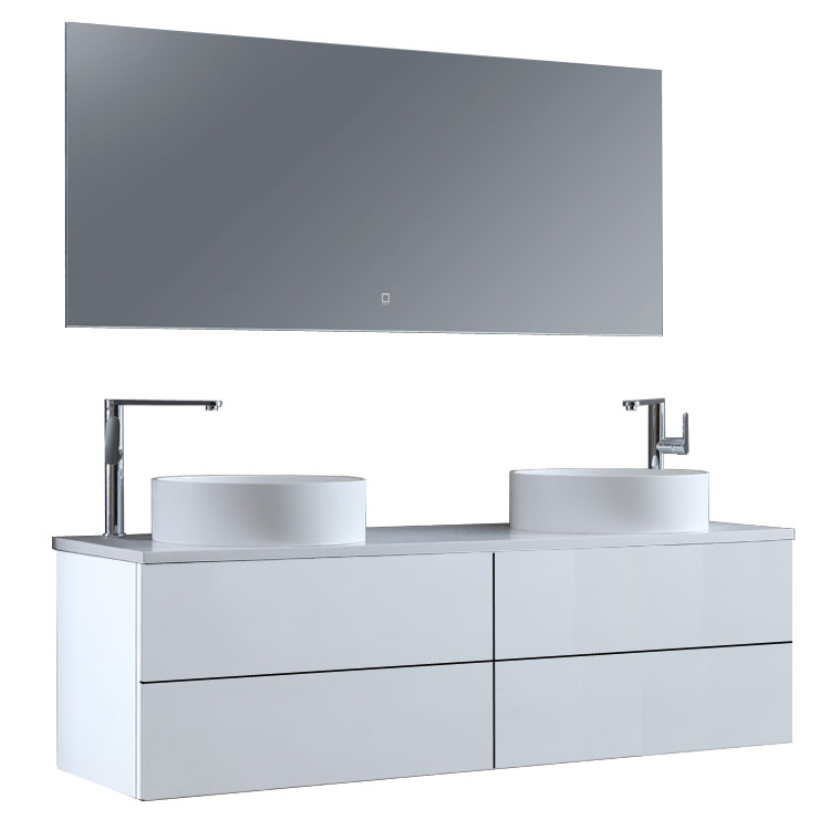 StoneArt Bathroom furniture set Brugge BU-1601pro-6 white 160x50