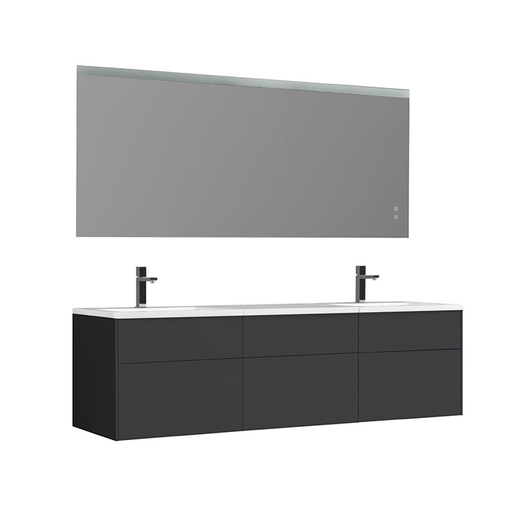 StoneArt Bathroom furniture set Venice VE-1800-II dark gray 180x52