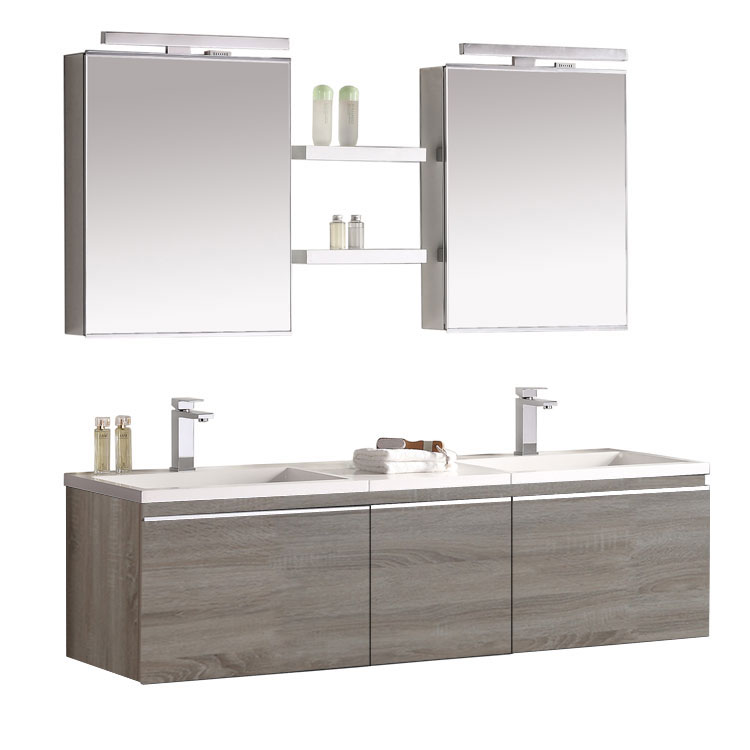 StoneArt Bathroom furniture set Milano ME-1600-1 light oak 160x45