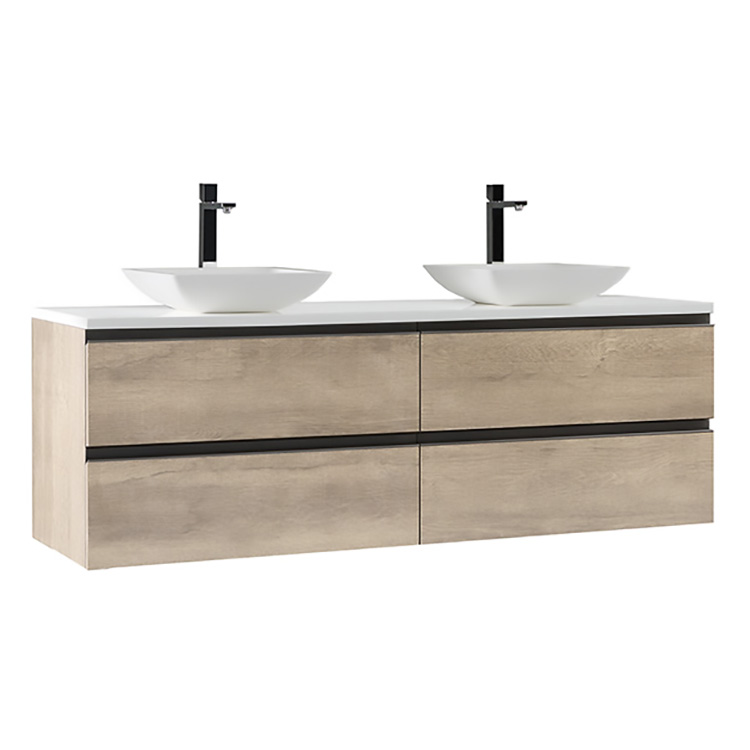 StoneArt Bathroom furniture Monte Carlo MC-1600pro-2 light oak 160x52
