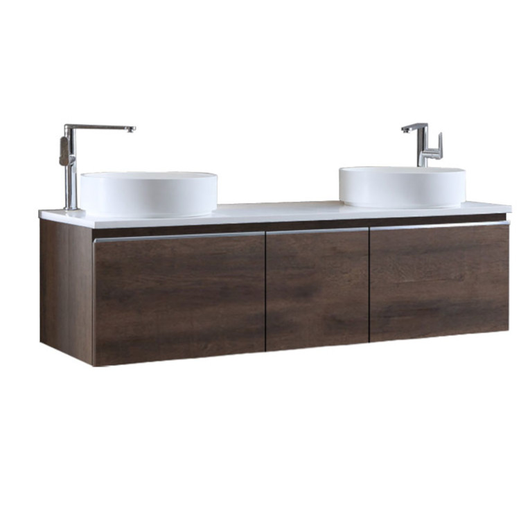 StoneArt Bathroom furniture Milano ME-1600pro-6 dark oak 160x45