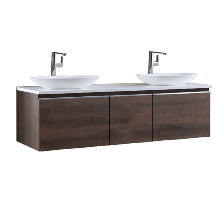 StoneArt Bathroom furniture Milano ME-1600pro-3 dark oak 160x45