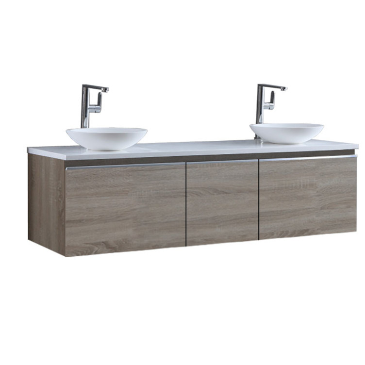 StoneArt Bathroom furniture Milano ME-1600pro-4 light oak 160x45