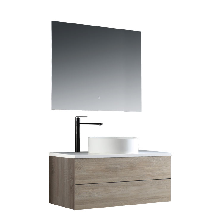 StoneArt Bathroom furniture set Brugge BU-1001pro-6 light oak 100x50