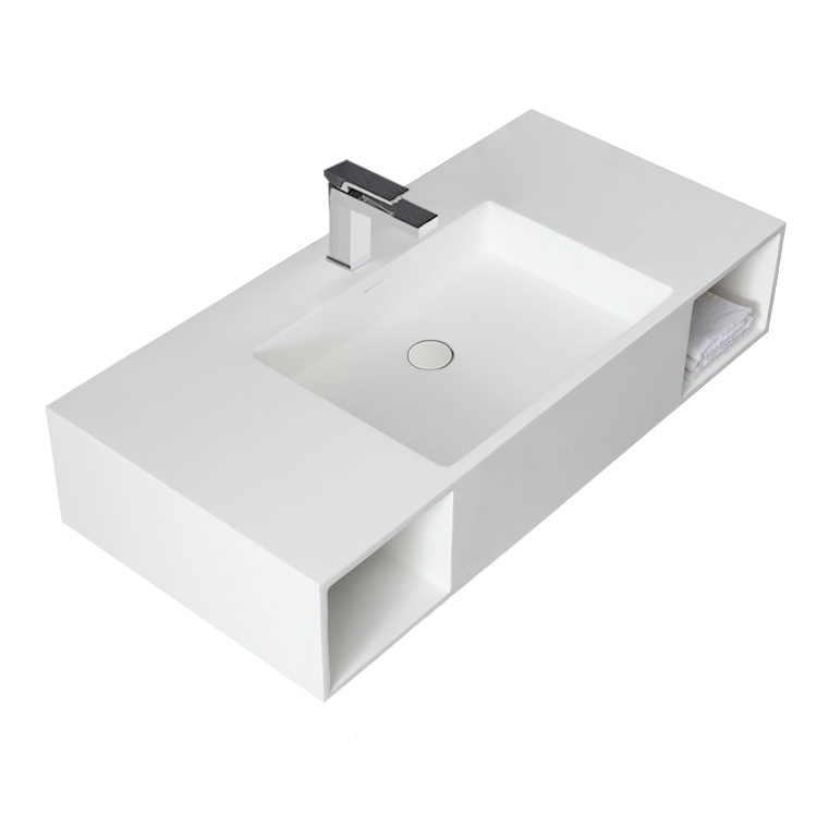 StoneArt basin LQ710 , white,100x48cm, matt