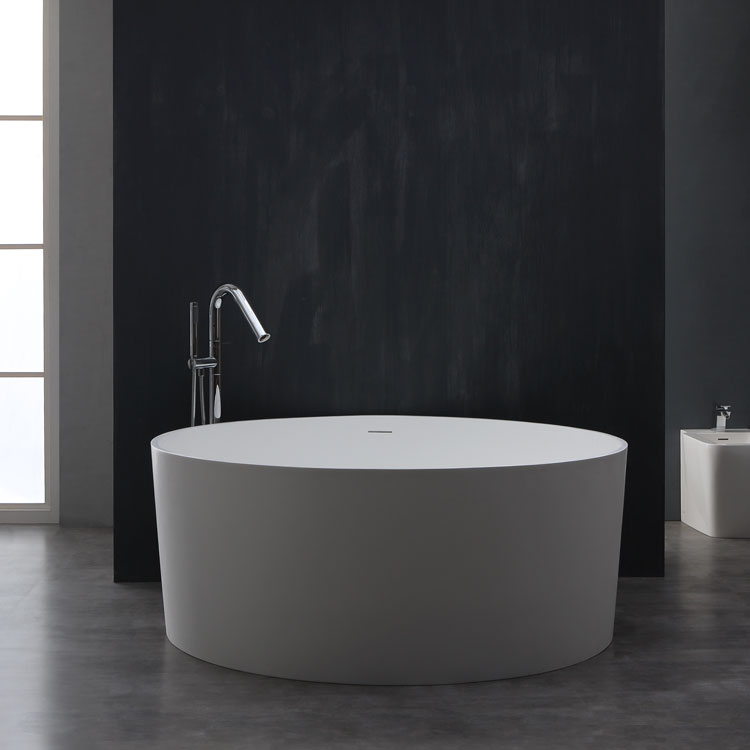 StoneArt Freestanding bathtub BS-507 / white / 150x150 / glossy