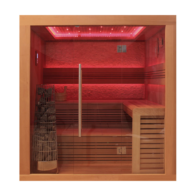 AWT Sauna E1241B red cedar 200x170 9kW Kivi