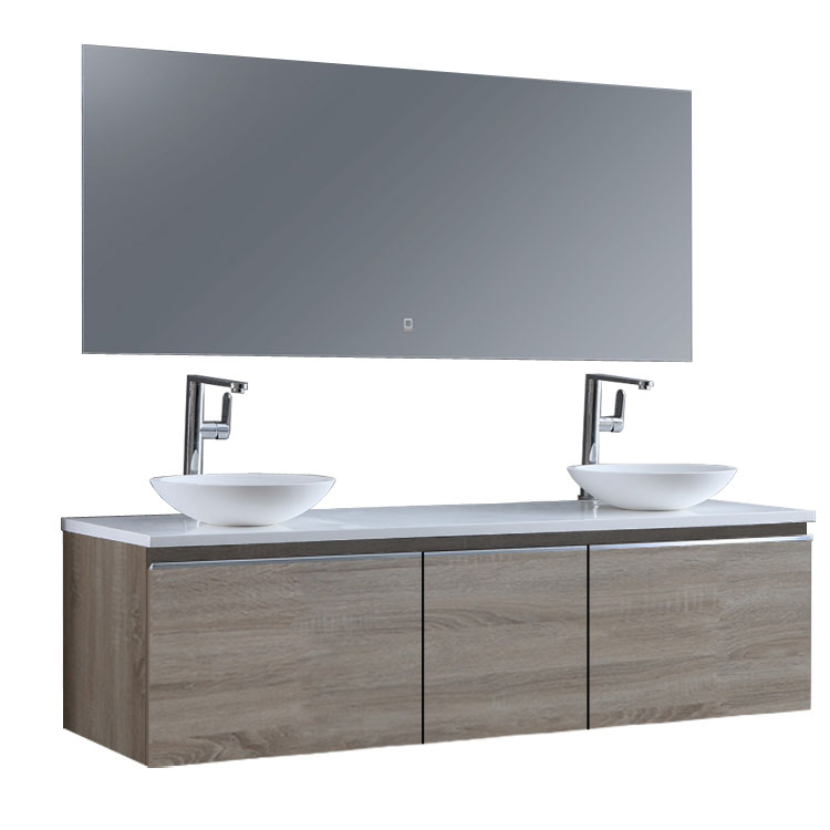 StoneArt Bathroom furniture set Milano ME-1600pro-4 light oak 160x45
