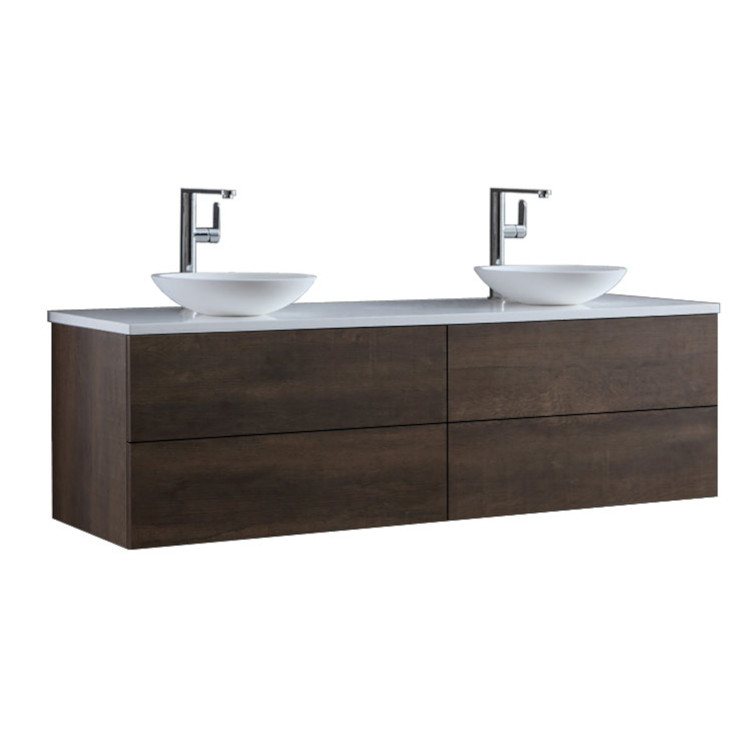 StoneArt Bathroom furniture Brugge BU-1601pro-4 dark oak 160x50