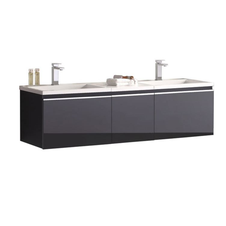 StoneArt Bathroom furniture Milano ME-1600 dark gray 160x45