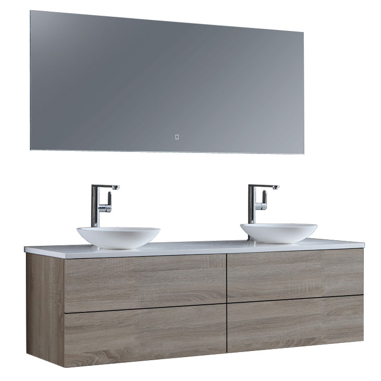 StoneArt Bathroom furniture set Brugge BU-1601pro-4 light oak 160x50