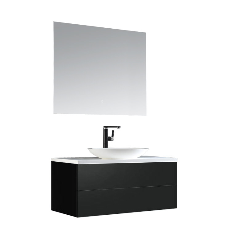 StoneArt Bathroom furniture set Brugge BU-1001pro-3 dark gray 100x50