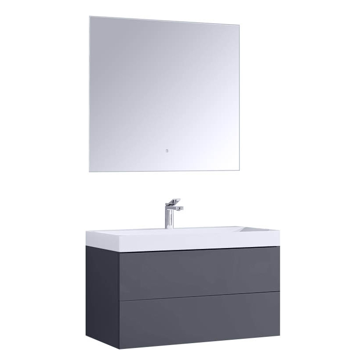 StoneArt Bathroom furniture set Brugge BU-0901 dark gray 90x56