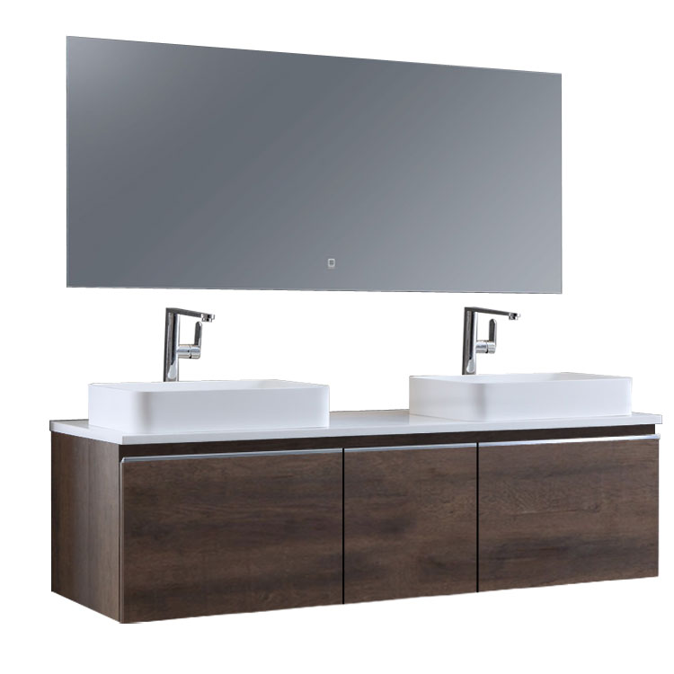StoneArt Bathroom furniture set Milano ME-1600pro-5 dark oak 160x45
