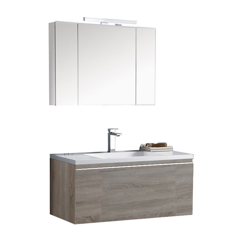 StoneArt Bathroom furniture set Milano ME-1000-1 light oak 100x45