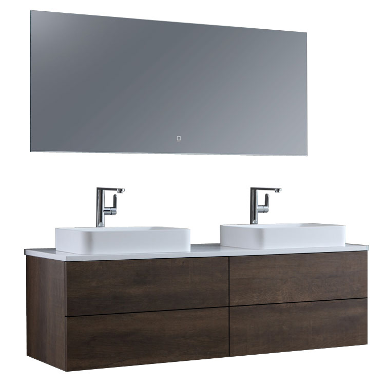 StoneArt Bathroom furniture set Brugge BU-1601pro-5 dark oak 160x50