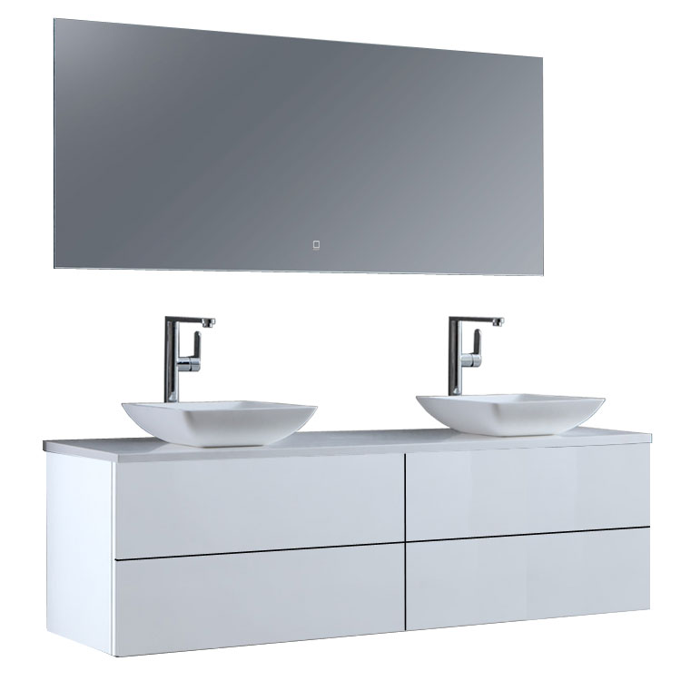 StoneArt Bathroom furniture set Brugge BU-1601pro-2 white 160x50